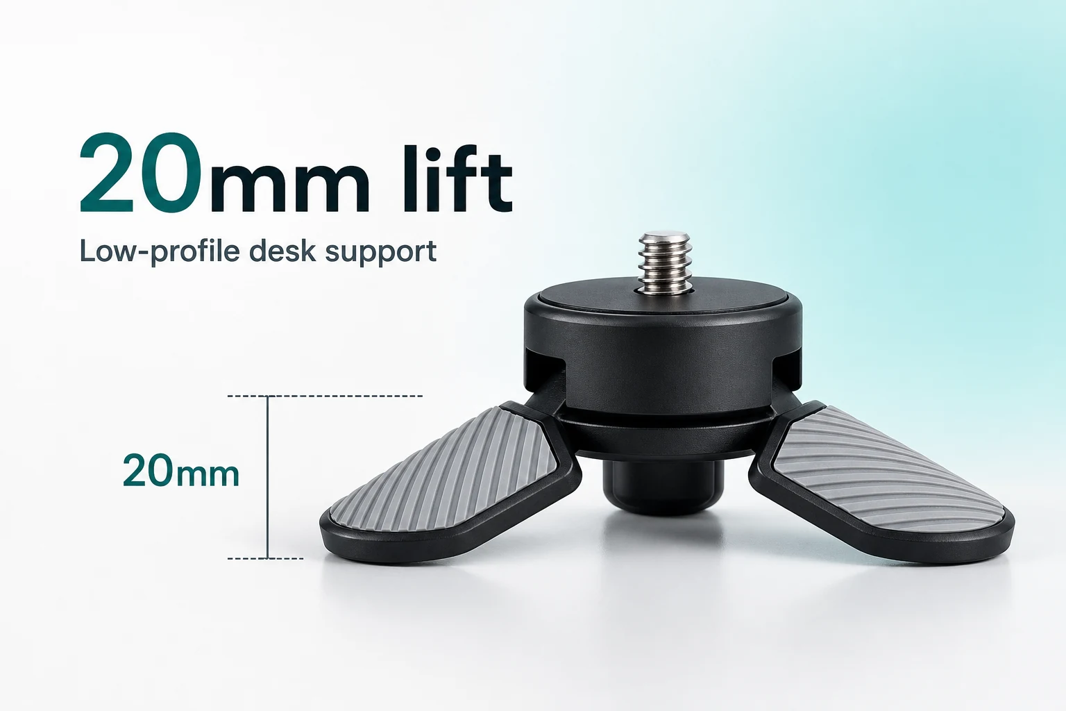 DJI Osmo Pocket 4 and Pocket 4P mini tripod 20 mm lift diagram