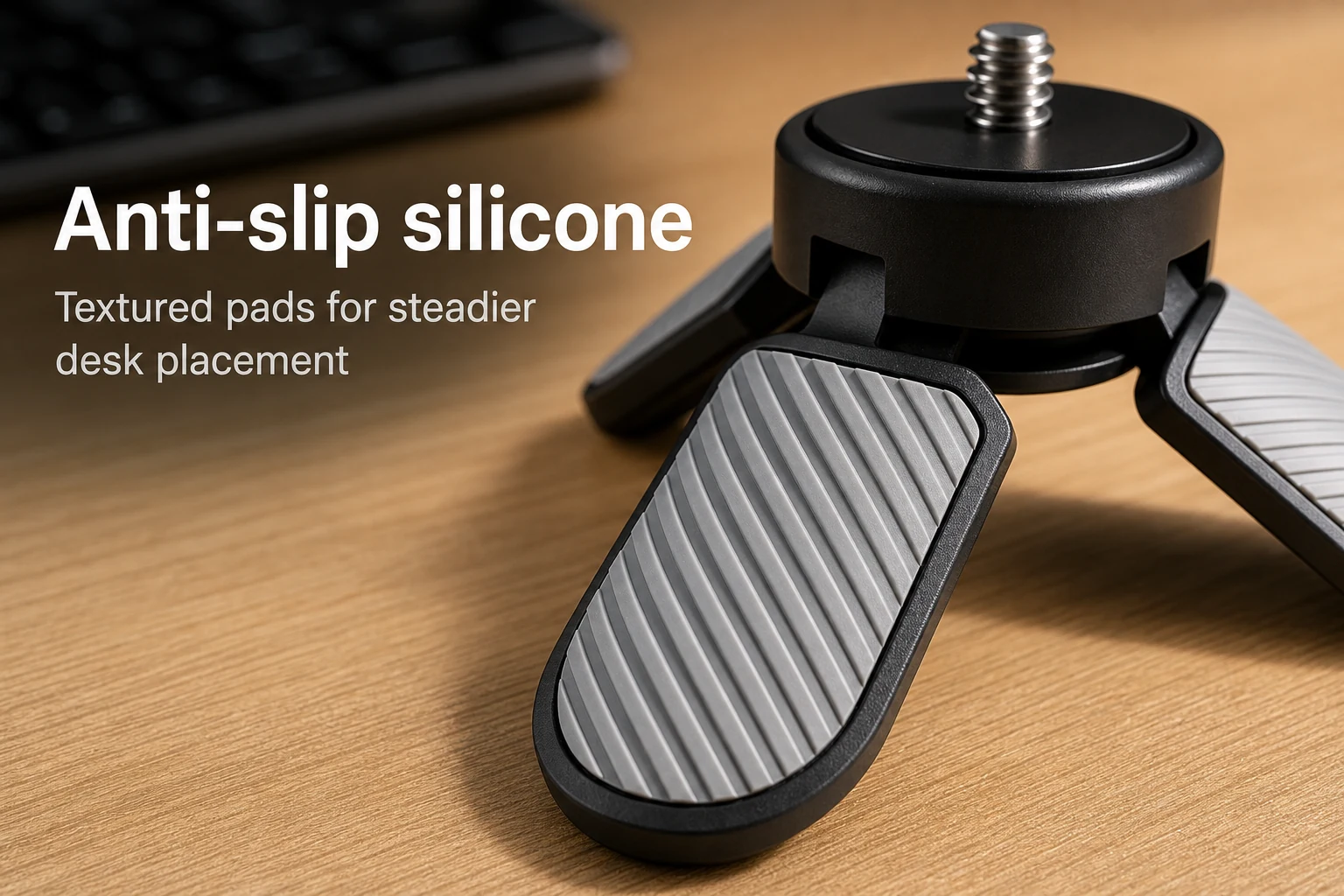 DJI Osmo Pocket 4 and Pocket 4P mini tripod anti-slip silicone pad detail